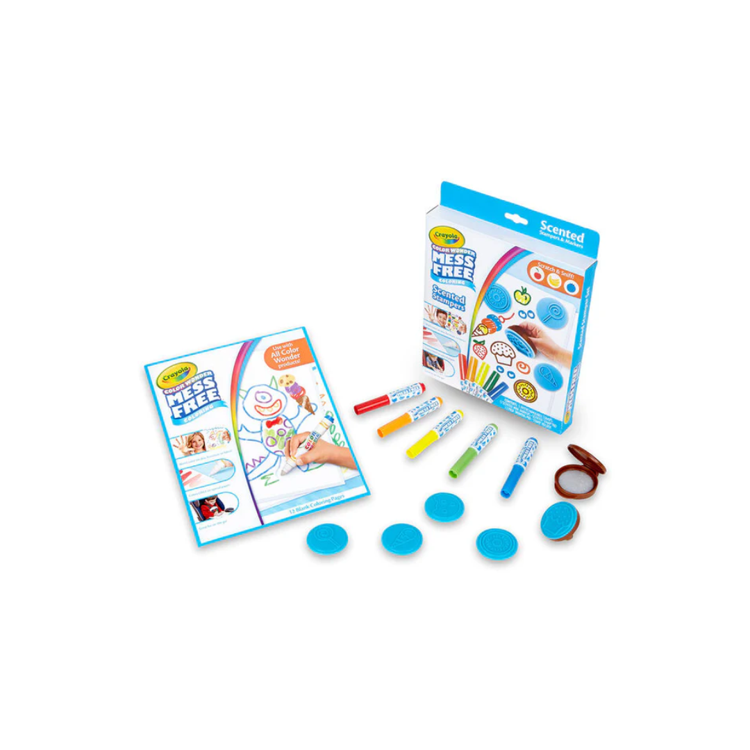 Crayola Color Wonder Scented Stampers for Kids, No Mess Markers