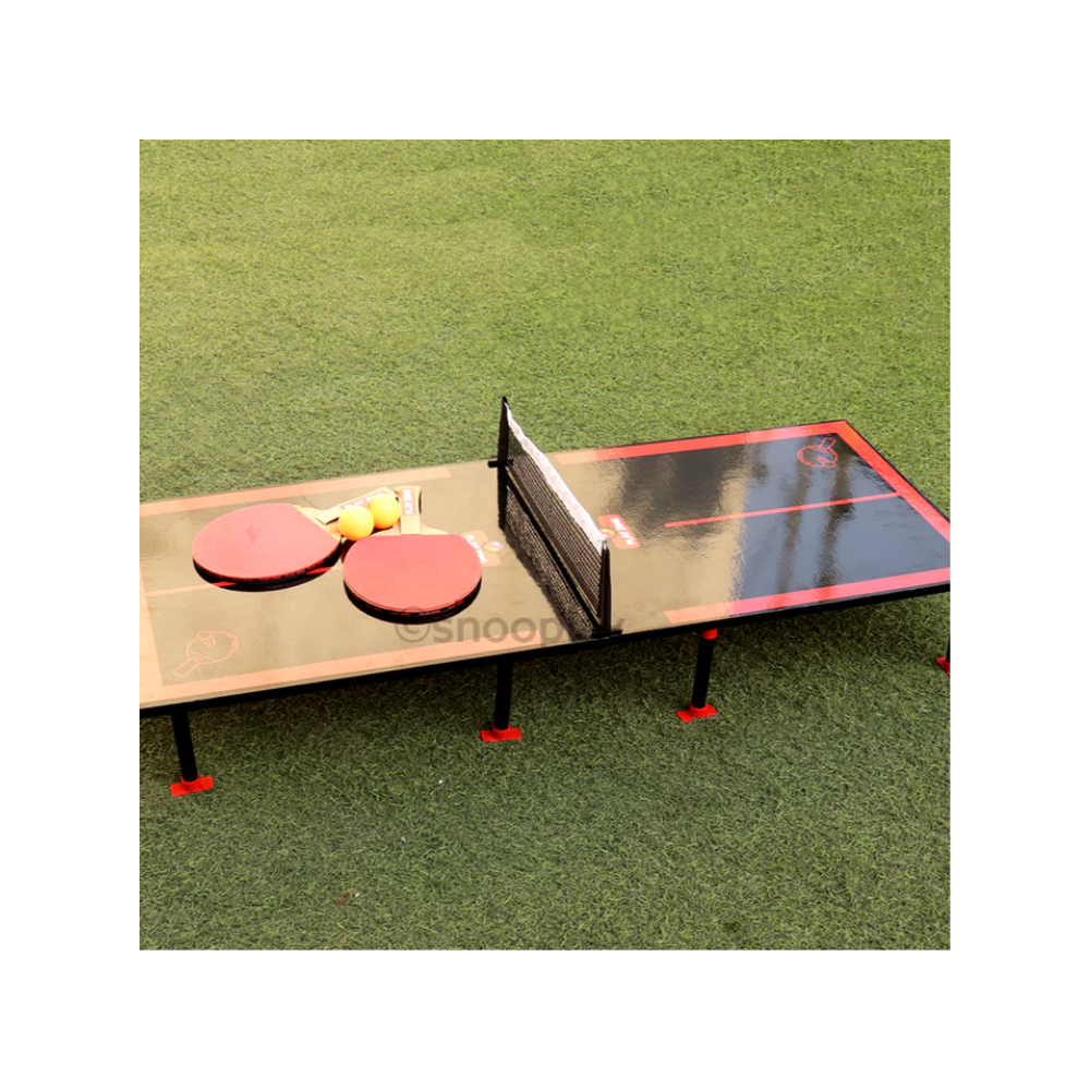 PlayZing 3 in 1 Jumbo Big Table Top Ping Pong Game - Table Tennis, Ludo & White Board