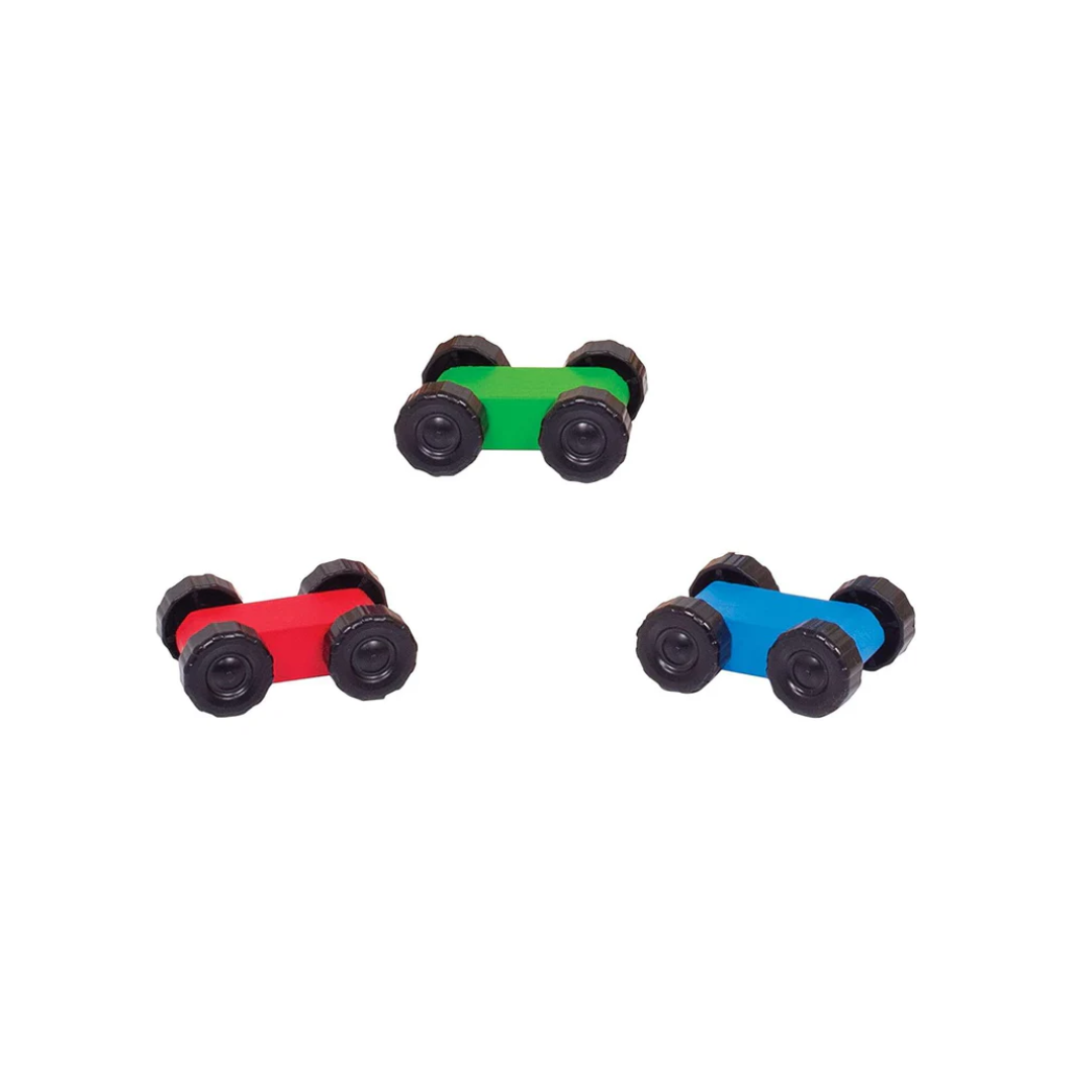 Funskool Giggles Ramp Racer  Wooden Racing Toy with 3 Mini Cars for Ages 2+