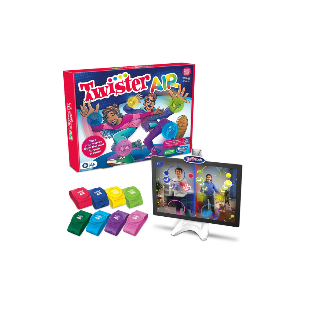 Hasbro Twister Air Game, AR Twister App Play Game, Links to Smart Devices, Active Games, Ages 8+