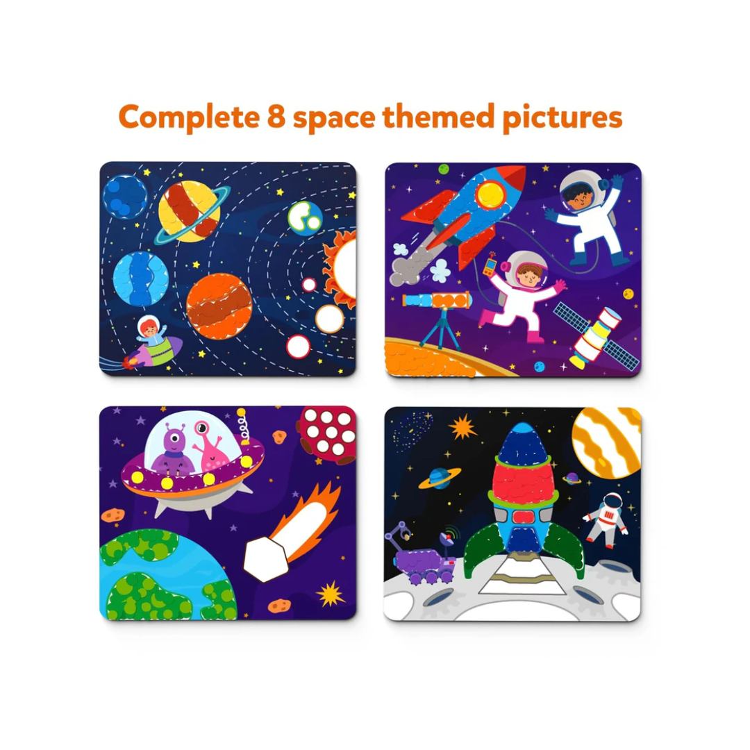 Skillmatics Art Activity - Dot It Space, No Mess Sticker Art for Kids, Craft Kits, DIY Activity