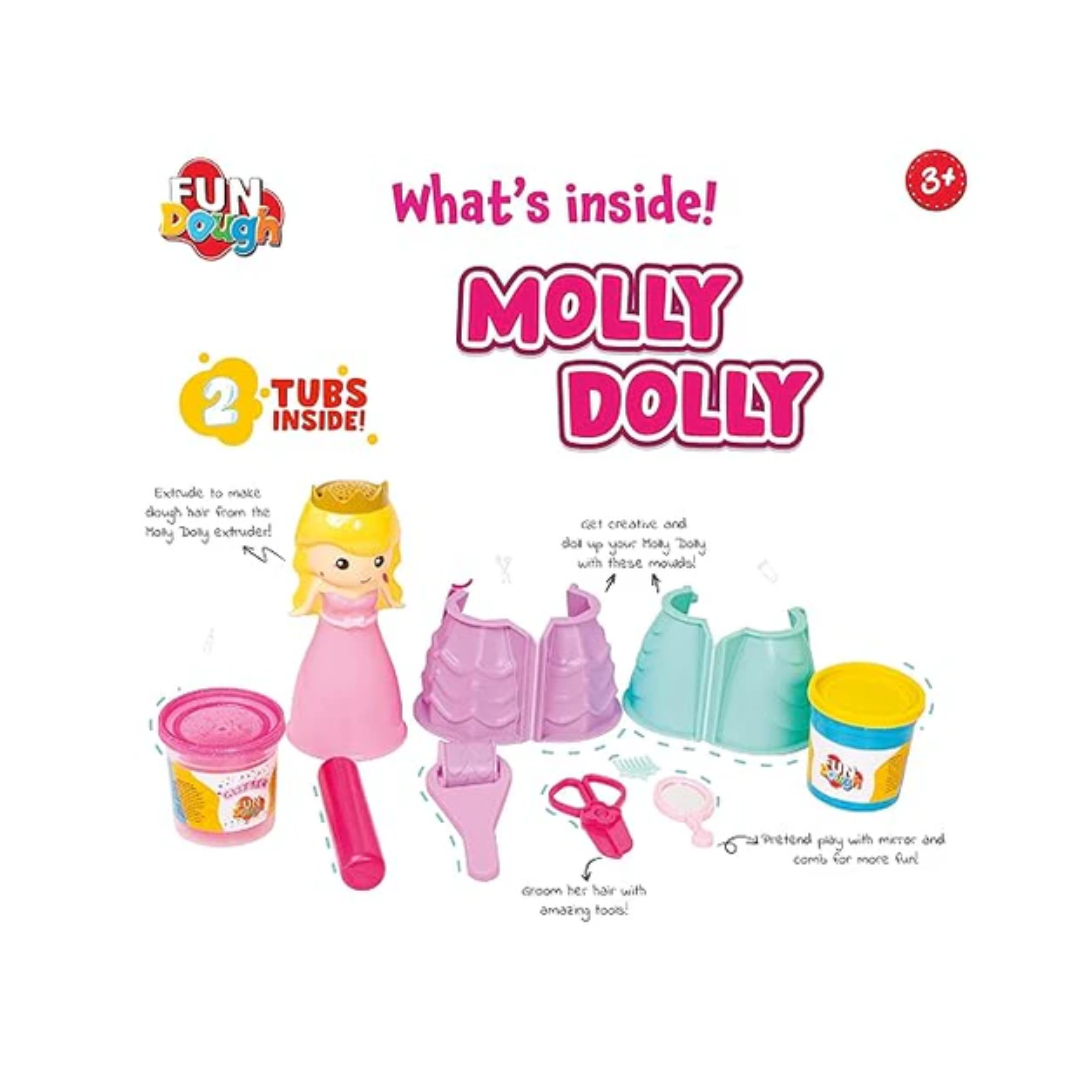 Funskool Molly Dolly, Shaping and Sculpting, 3years +, Multi-Colour
