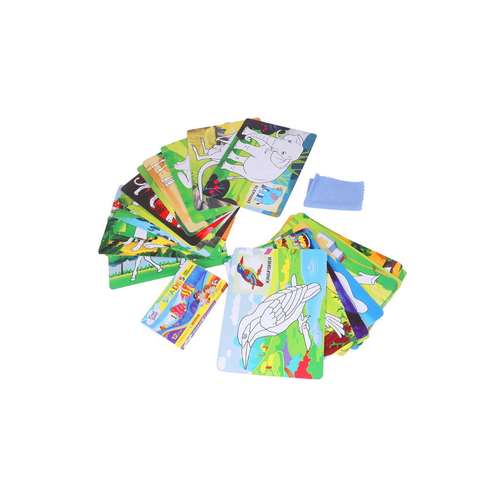 Ekta 2In1 Color And Wipe Off Coloring Kit