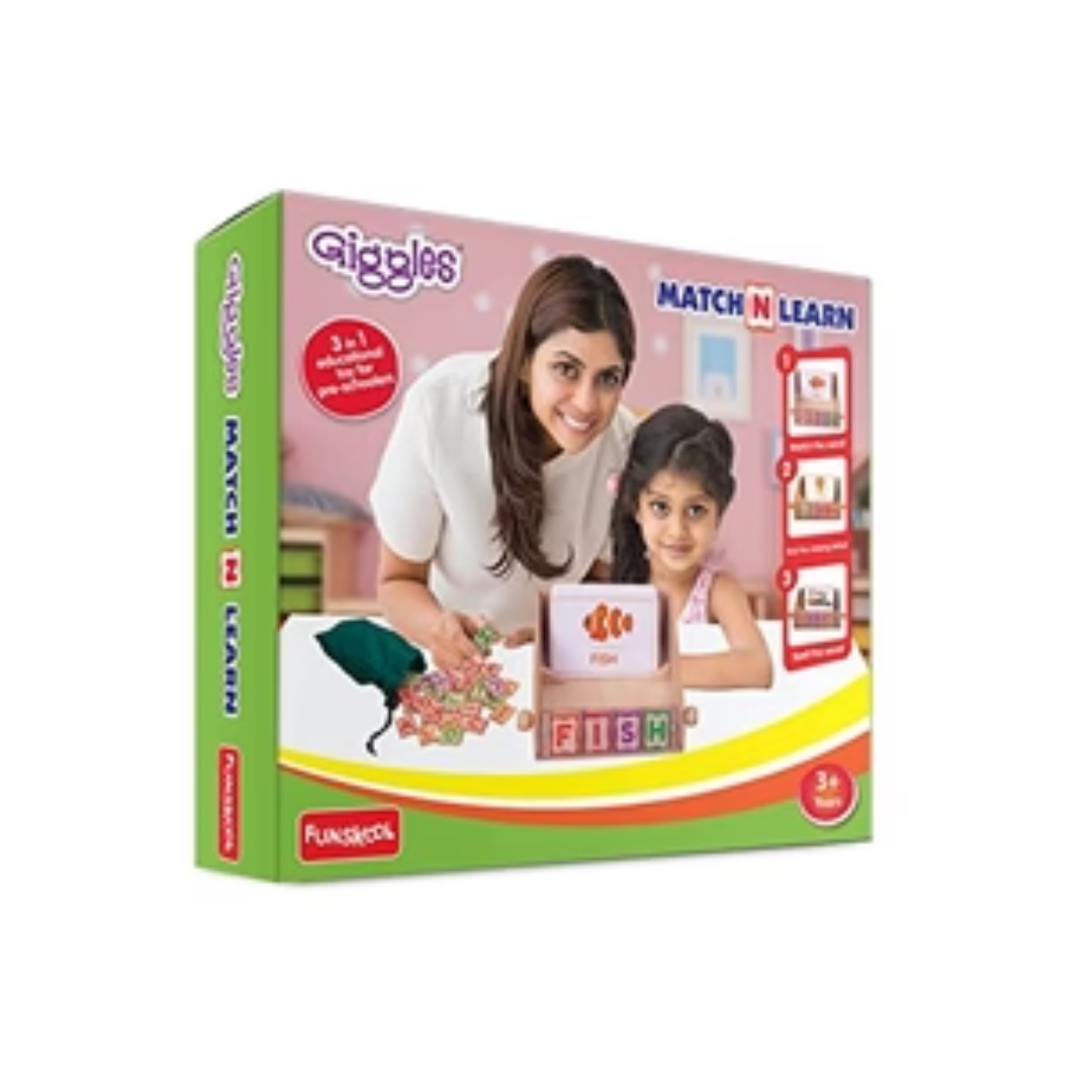 Funskool Giggles Match N Learn, Wooden Educational Toy