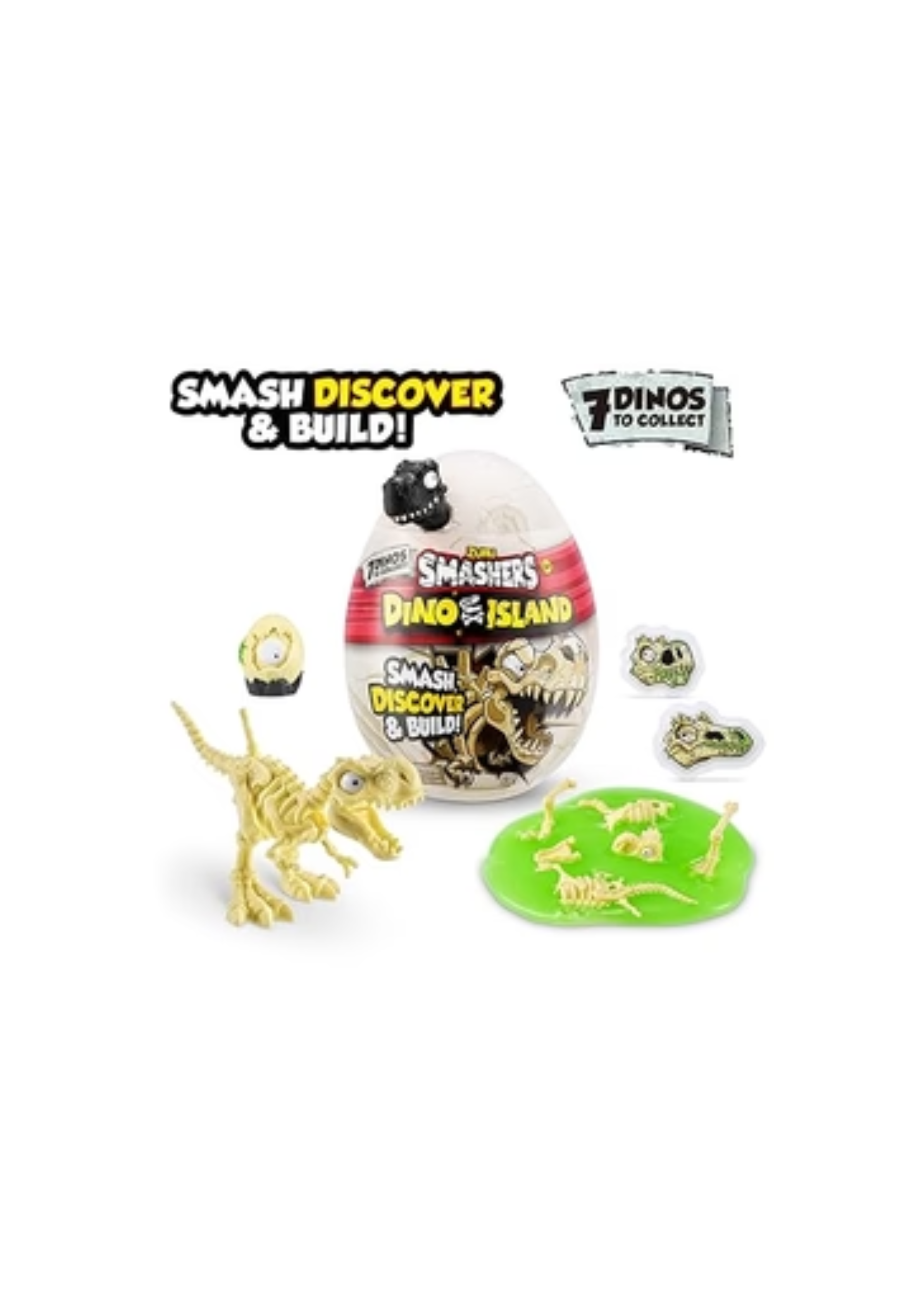 Zuru Smashers Dino Island with 6 Hidden Surprises, Mini and Dinosaur Toy