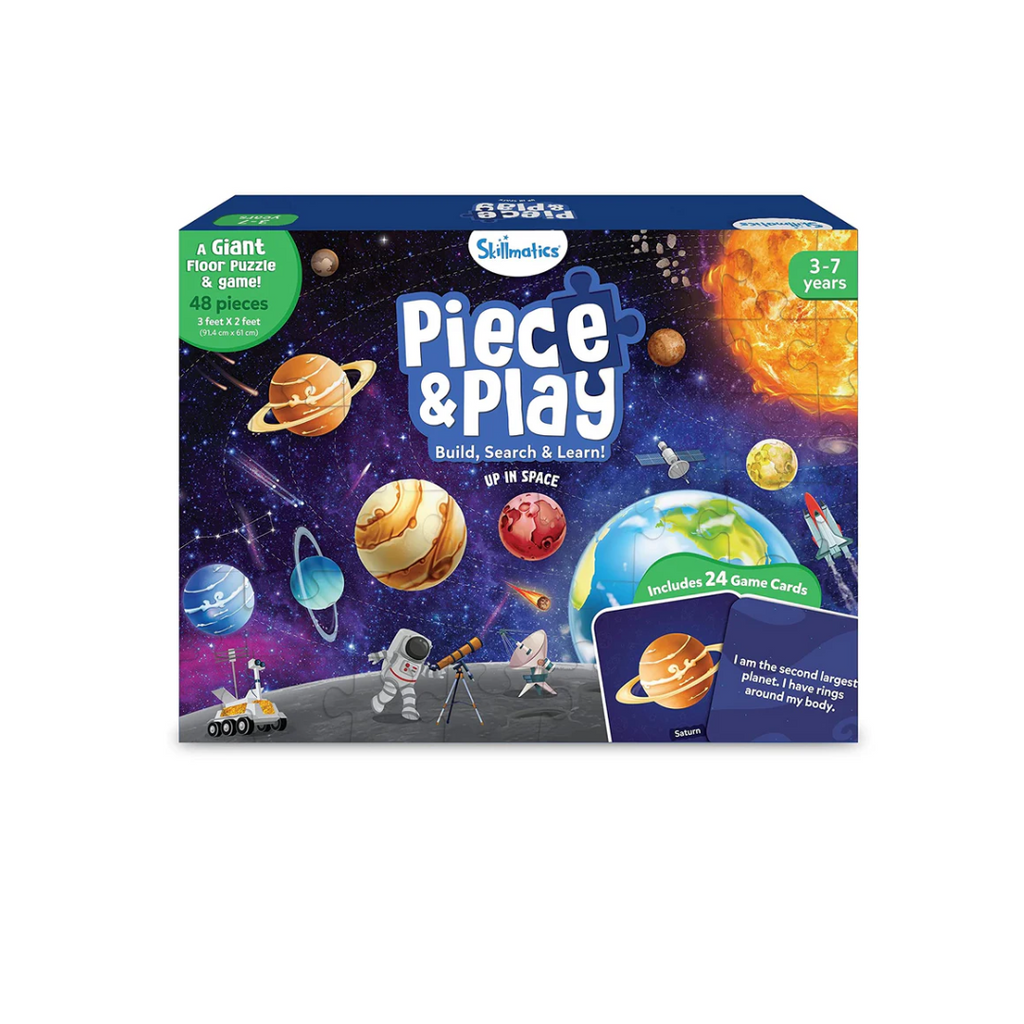 Skillmatics Piece Play Up in Space Educational Floor Puzzle Game