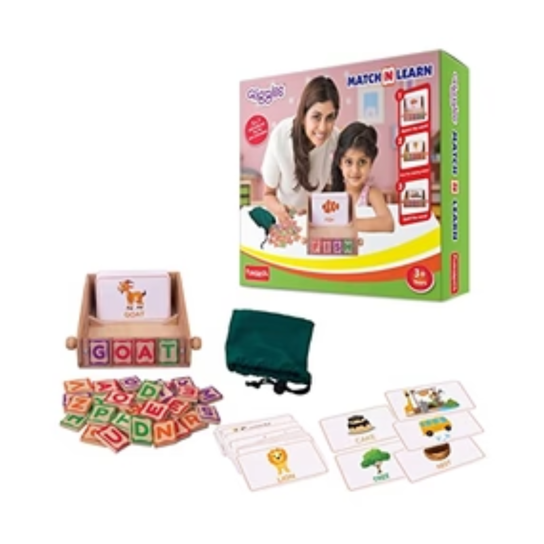 Funskool Giggles Match N Learn, Wooden Educational Toy