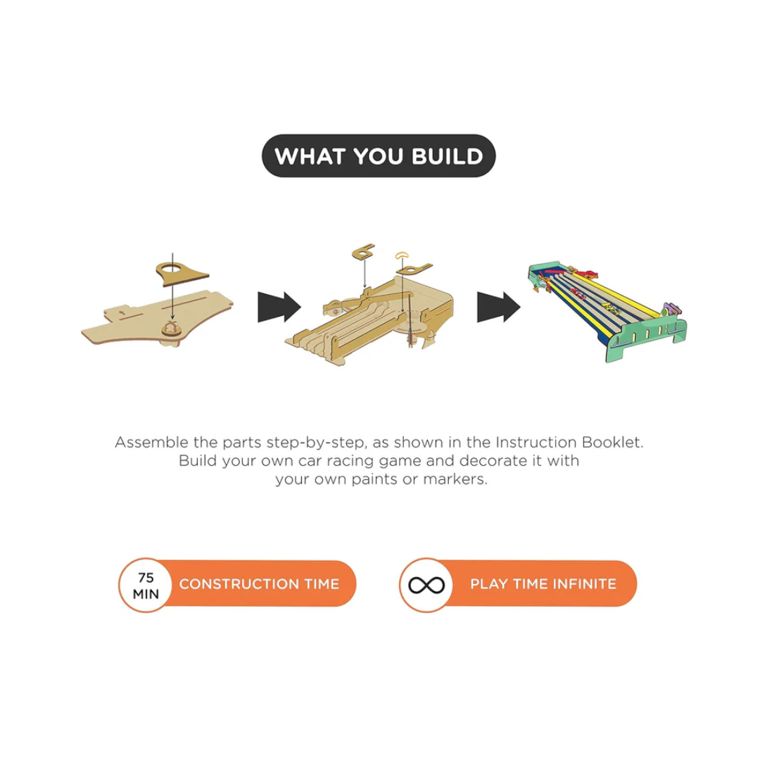 Smartivity Angle Wrangle Car Racing  Stem, DIY, Educational, Learning, Building and Construction