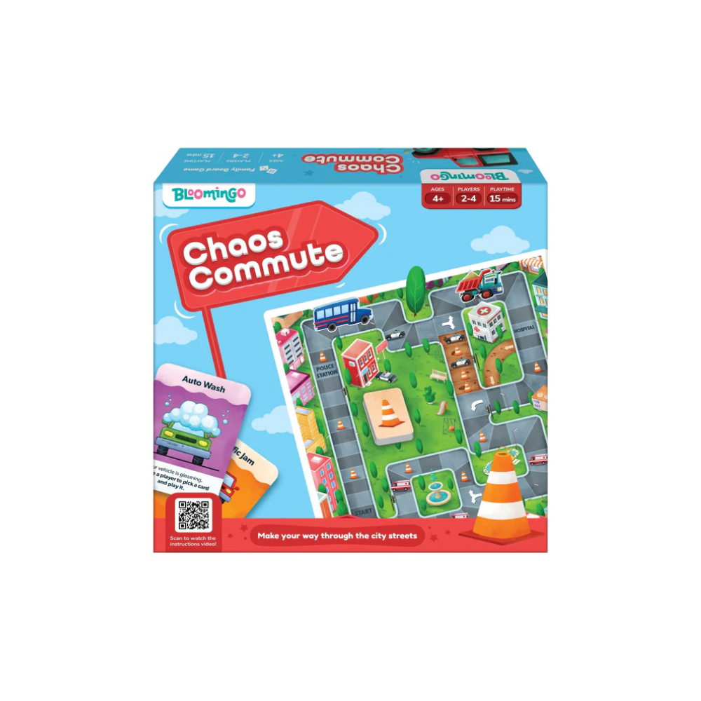 Bloomingo Board Game - Chaos Commute: Thrilling Traffic Adventure Game