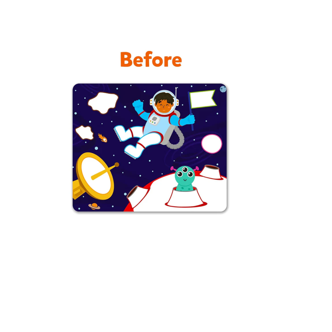 Skillmatics Art Activity - Dot It Space, No Mess Sticker Art for Kids, Craft Kits, DIY Activity