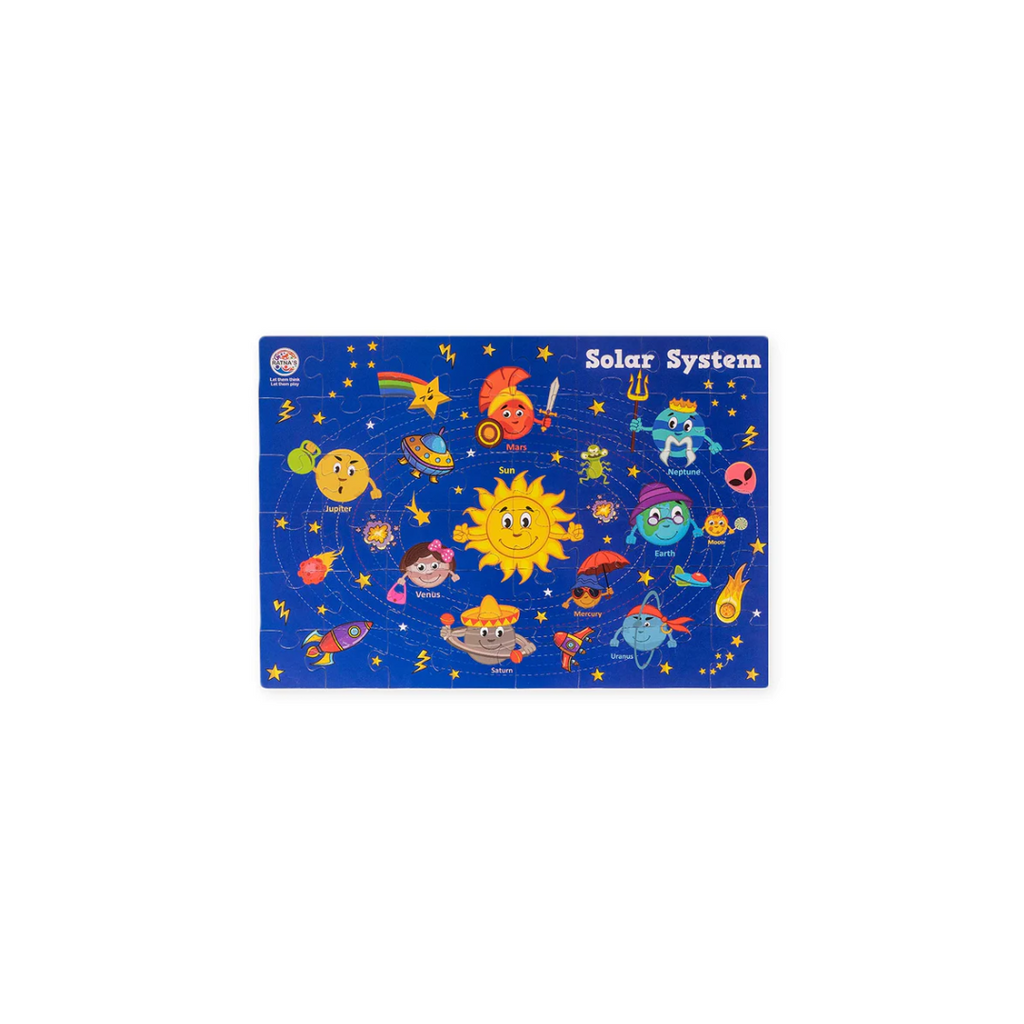 RatnaS Kids Solar System Jigsaw 2 In 1 Combo 48 Pieces