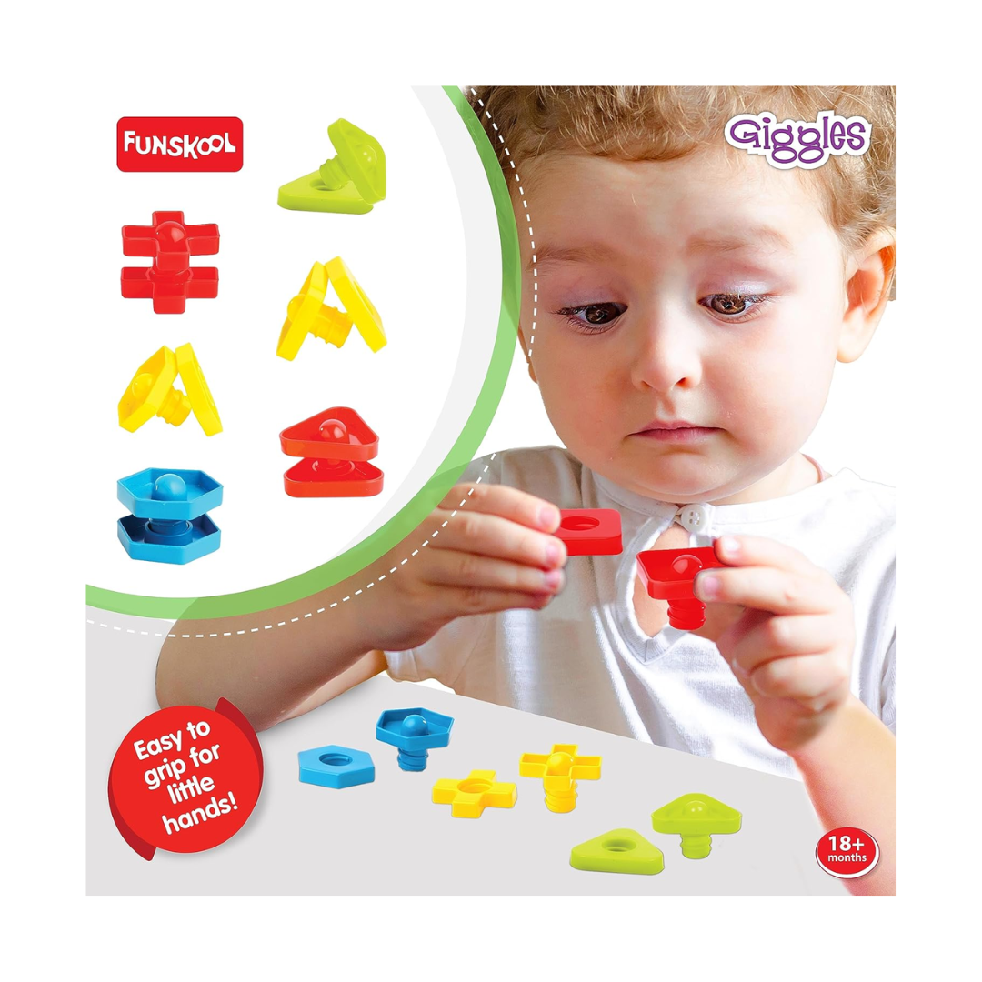 Funskool Giggles Nuts And Bolts Game 24 Pieces