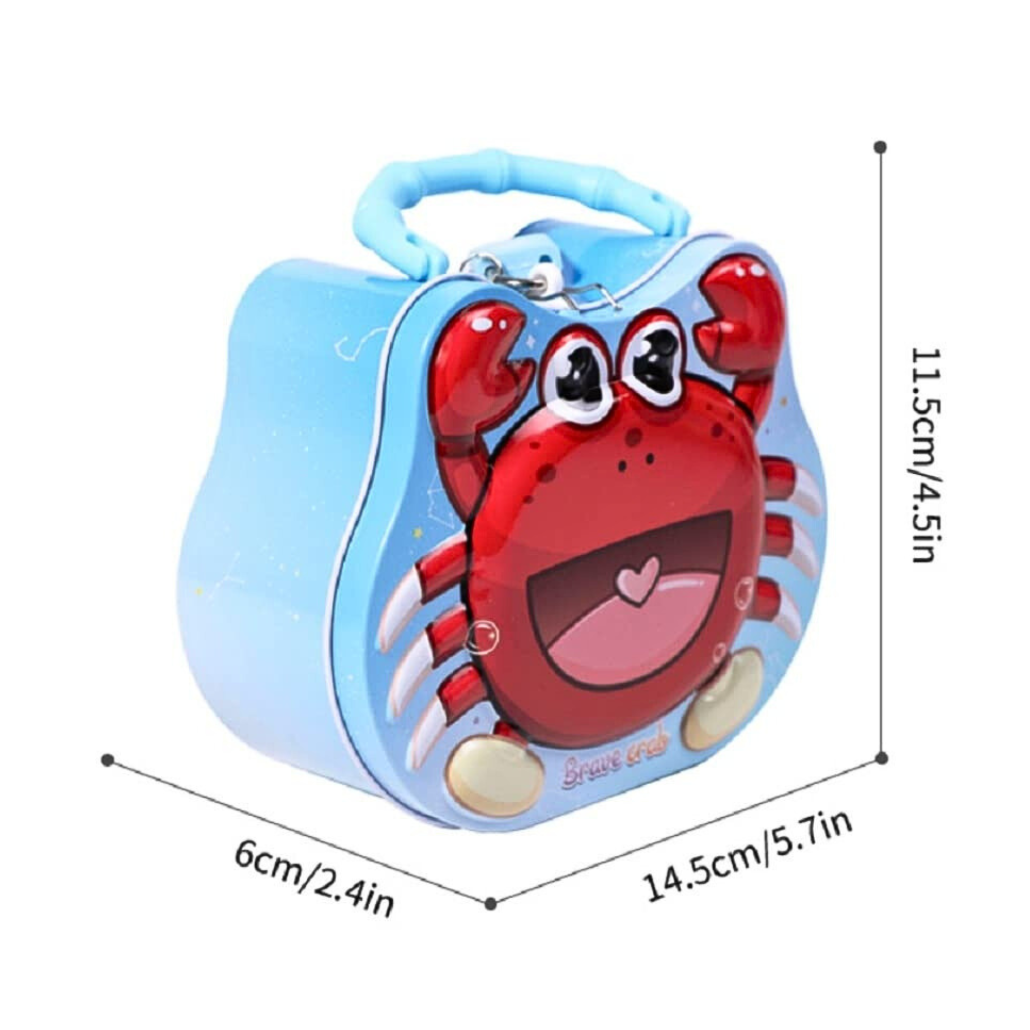 Kids Crab Piggy Bank – Cute Cartoon Coin Savings Bank