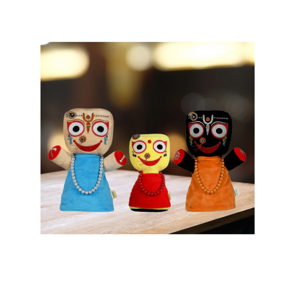 Sakhyam Siblings of Puri Dham Soft Dolls (Jagannath Baladeva Subhadra)