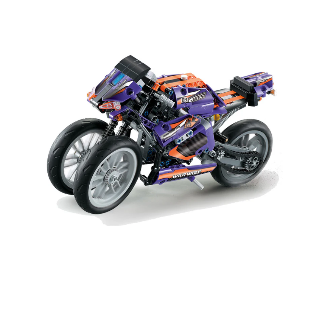 Decool 33004 Purple Flame Giant Wheel Motorcycle Mec Factor: Purple Flame Giant