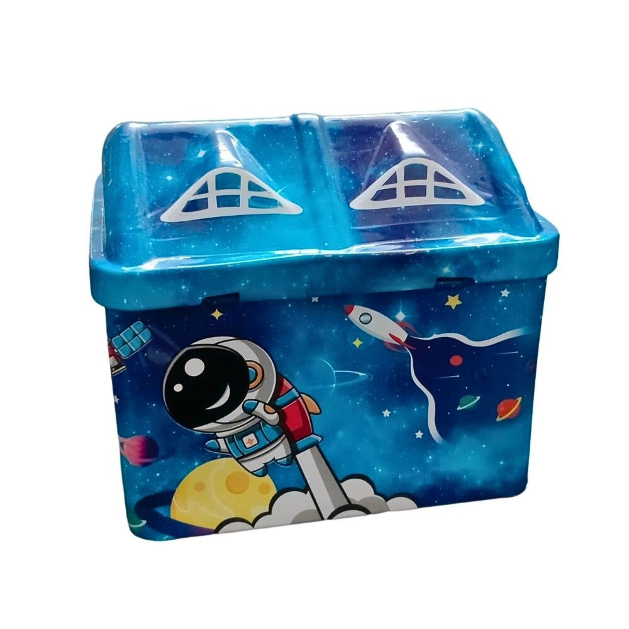 Space Astronaut Piggy Bank with Lock & Key for Kids