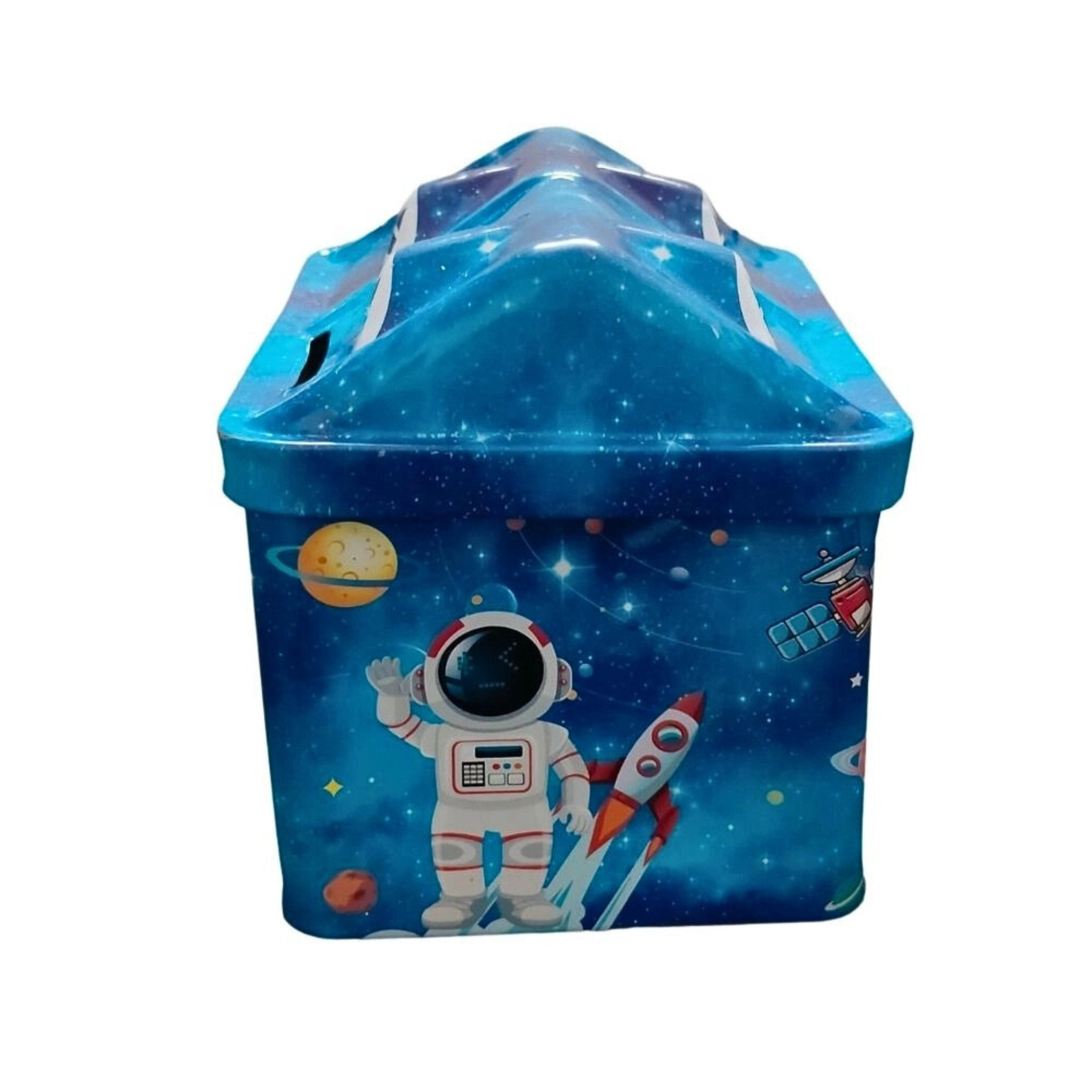 Space Astronaut Piggy Bank with Lock & Key for Kids