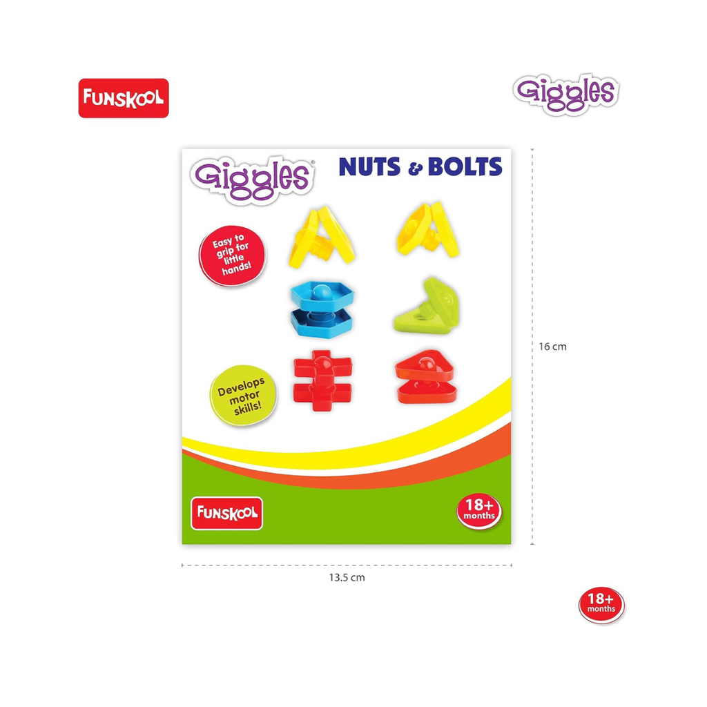 Funskool Giggles Nuts And Bolts Game 24 Pieces
