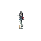 Mattel Monster High 10.5 inch Frankie Stein Reproduction Doll Wearing Original Fashion & Shoes, with Pet, Doll Stand & Accessories Gift