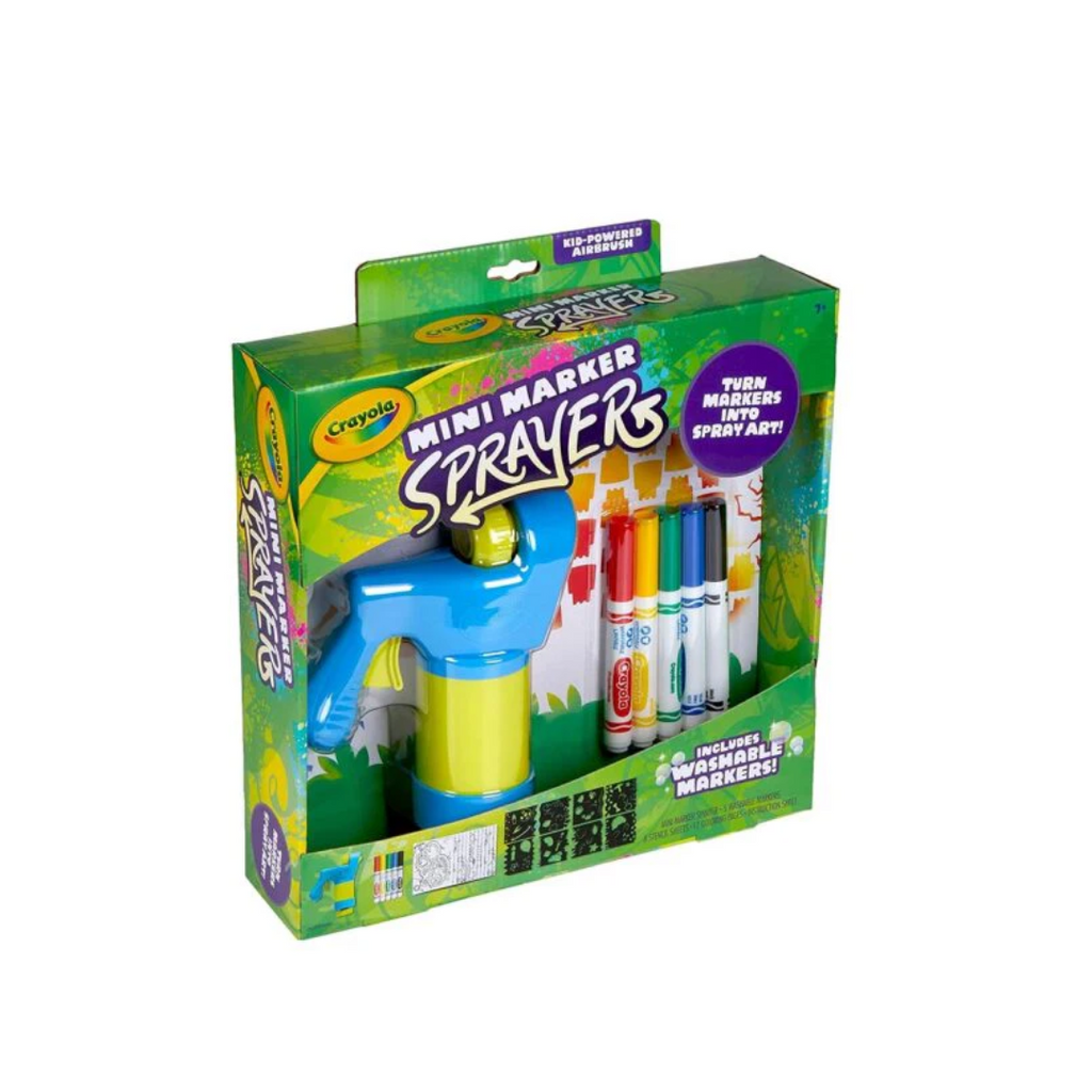 Crayola Mini Marker Sprayer, Marker Airbrush Kit, Gift for Kids