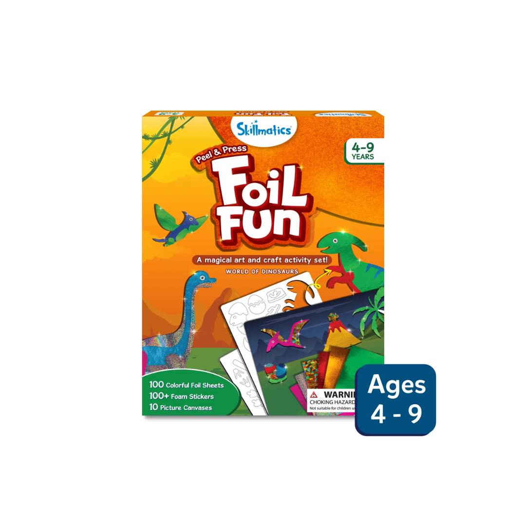 Foil Fun: World Of Dinosaurs | No Mess Art Kit (ages 4-9)