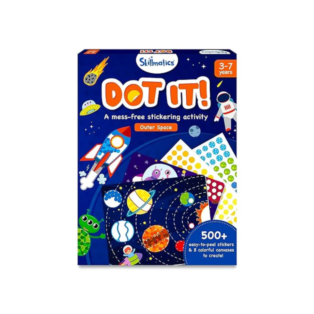 Skillmatics Art Activity - Dot It Space, No Mess Sticker Art for Kids, Craft Kits, DIY Activity