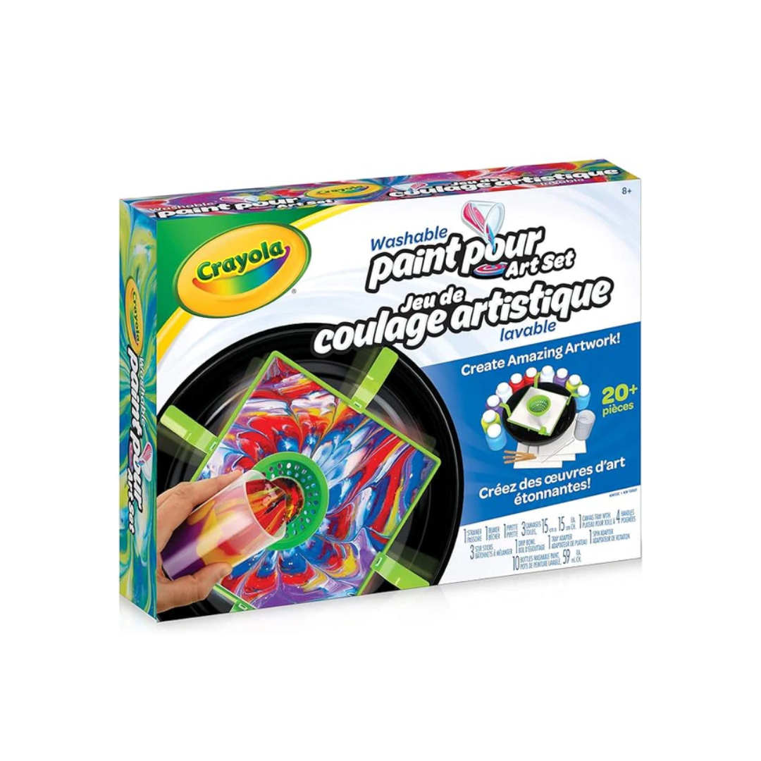 Crayola Washable Paint Pour Art Set for 8+ Years