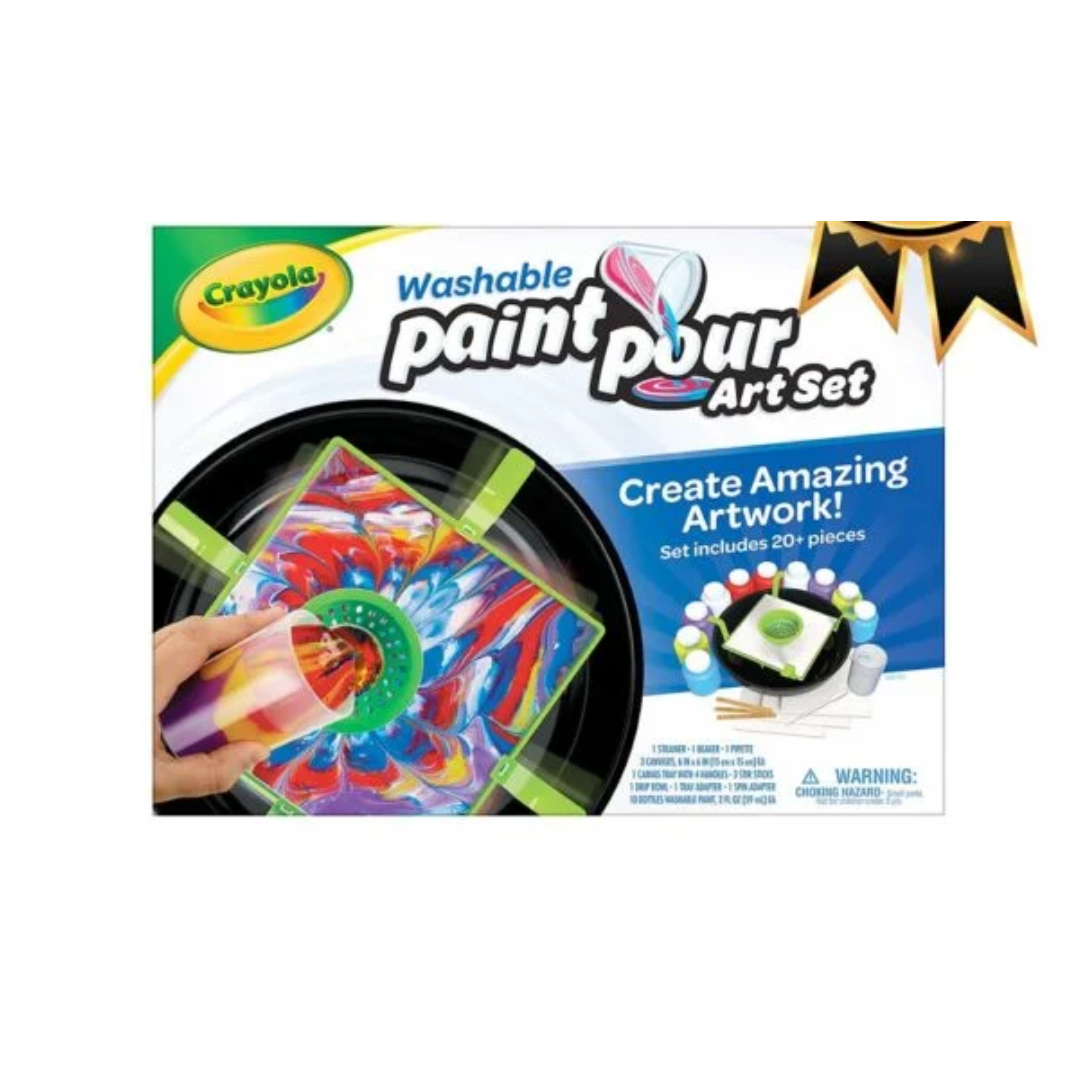 Crayola Washable Paint Pour Art Set for 8+ Years