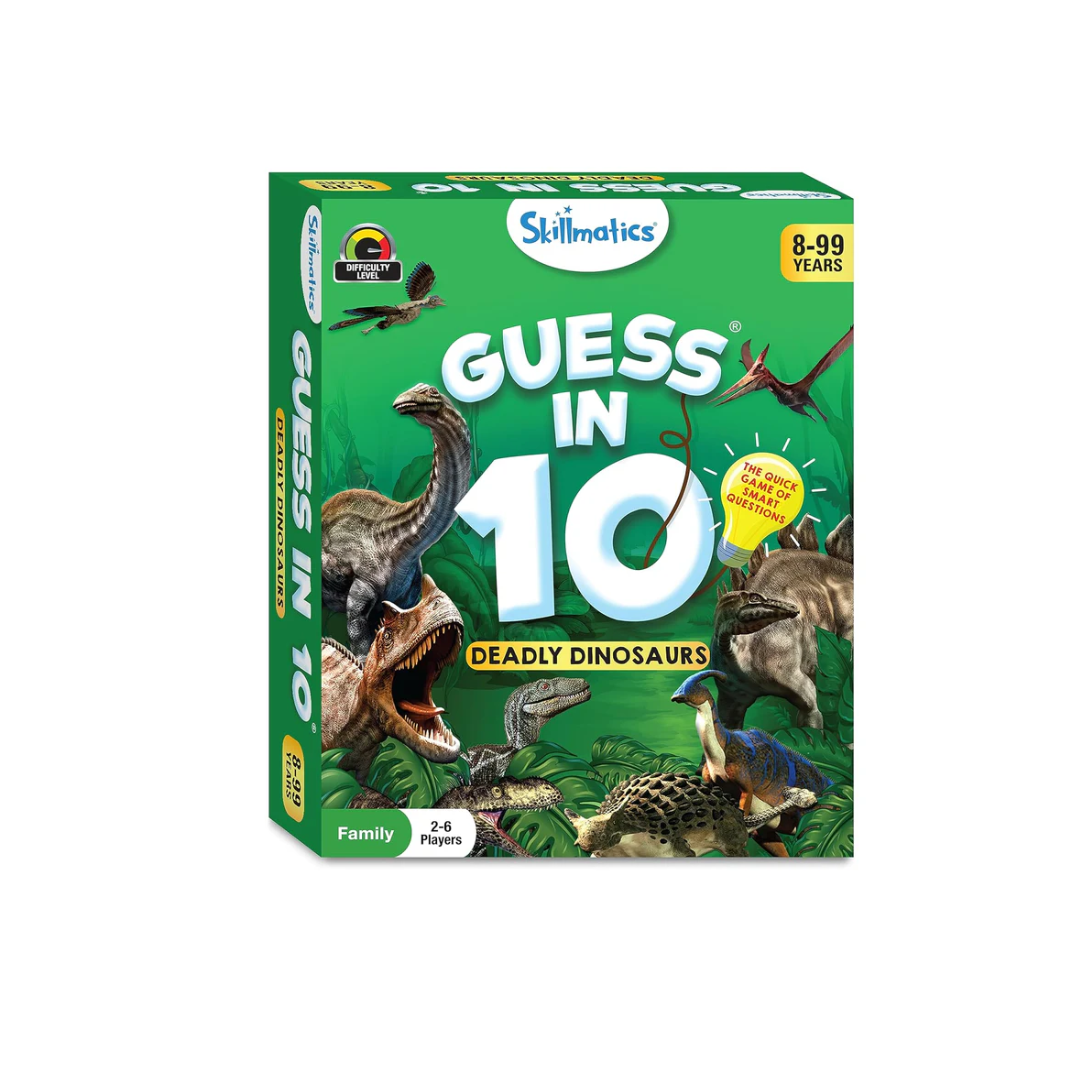Skillmatics Guess in 10 Deadly Dinosaurs Card Game