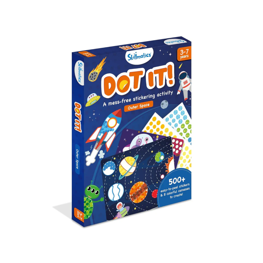 Skillmatics Art Activity - Dot It Space, No Mess Sticker Art for Kids, Craft Kits, DIY Activity