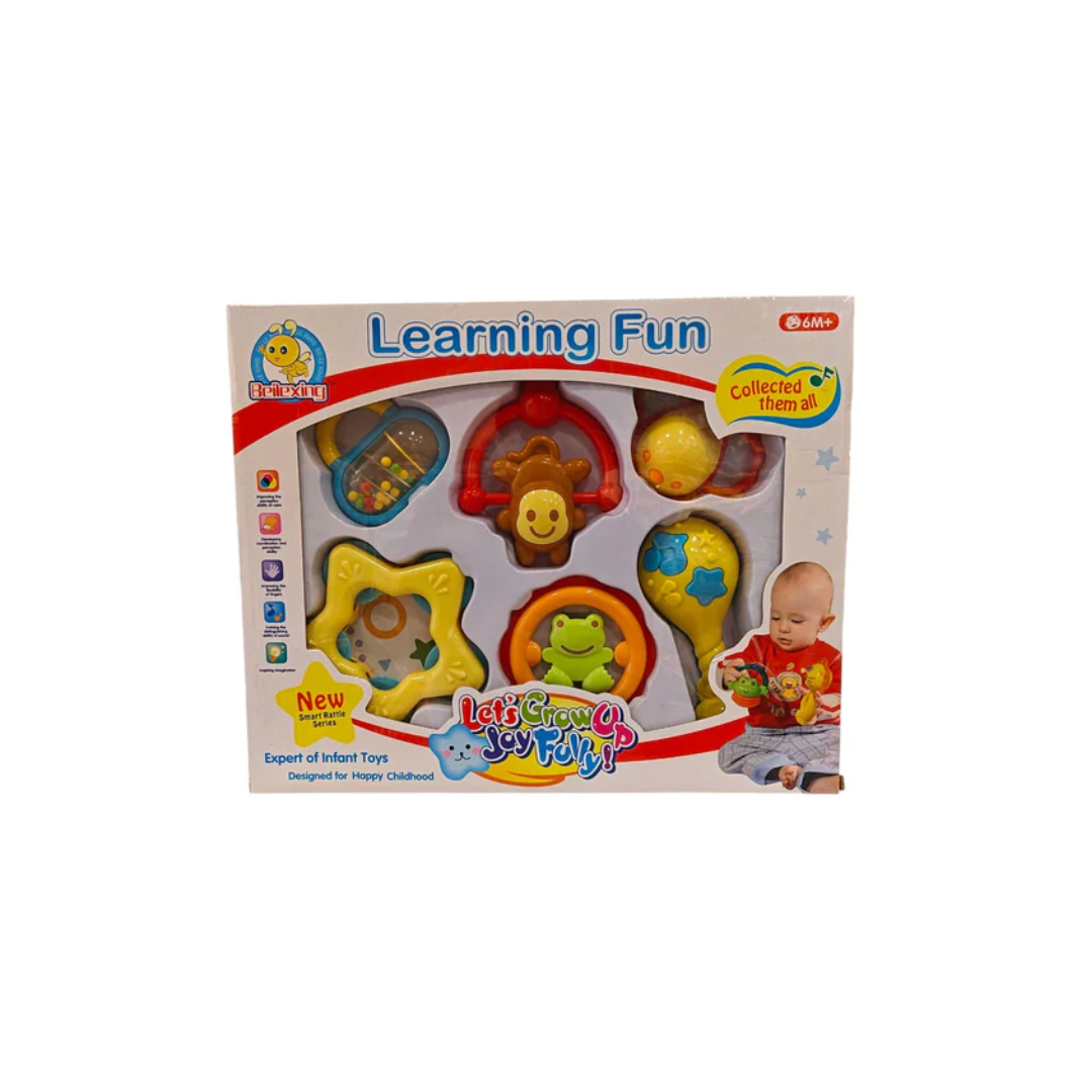 Rainbow Toys Learning Baby Rattle 6pcs