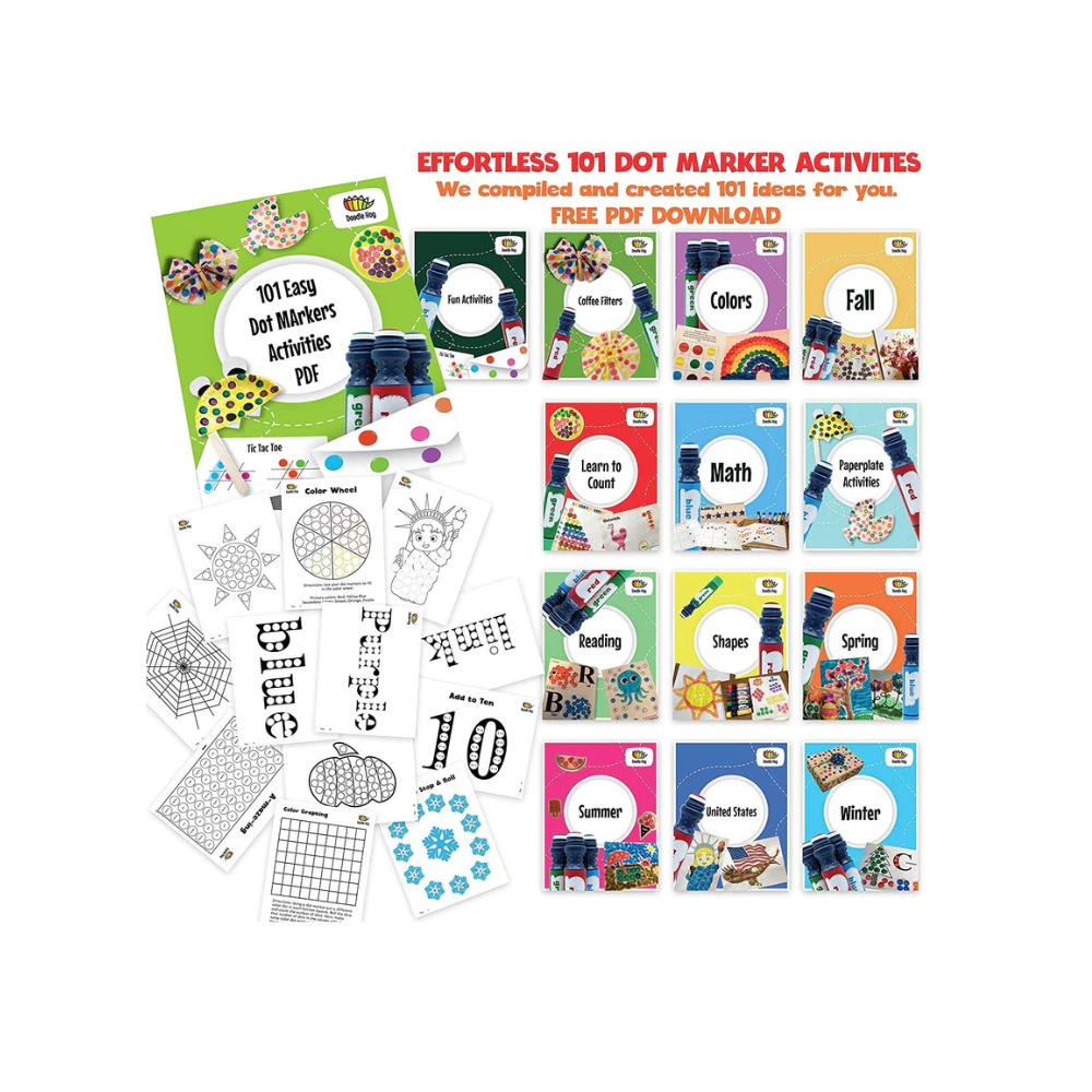 Doodle Hog Dot Markers Washable