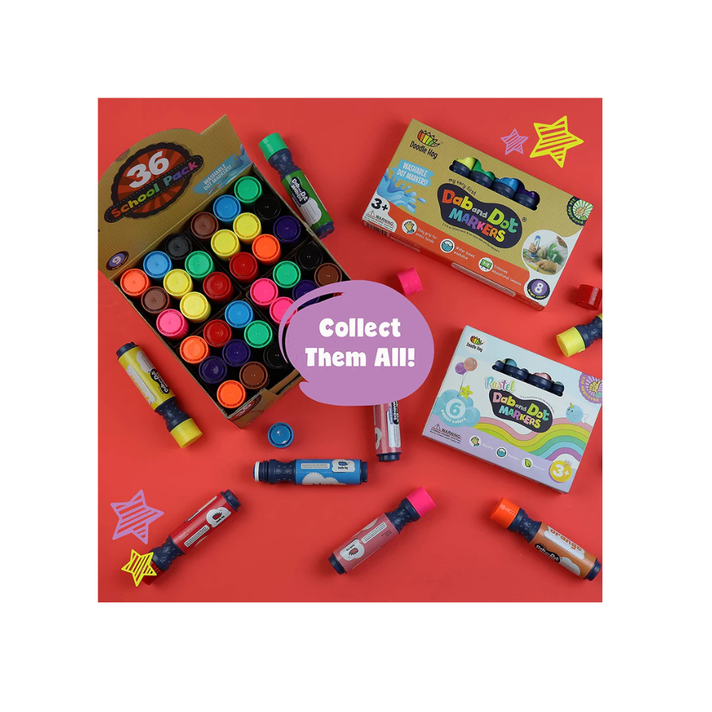 Doodle Hog Dot Markers Washable