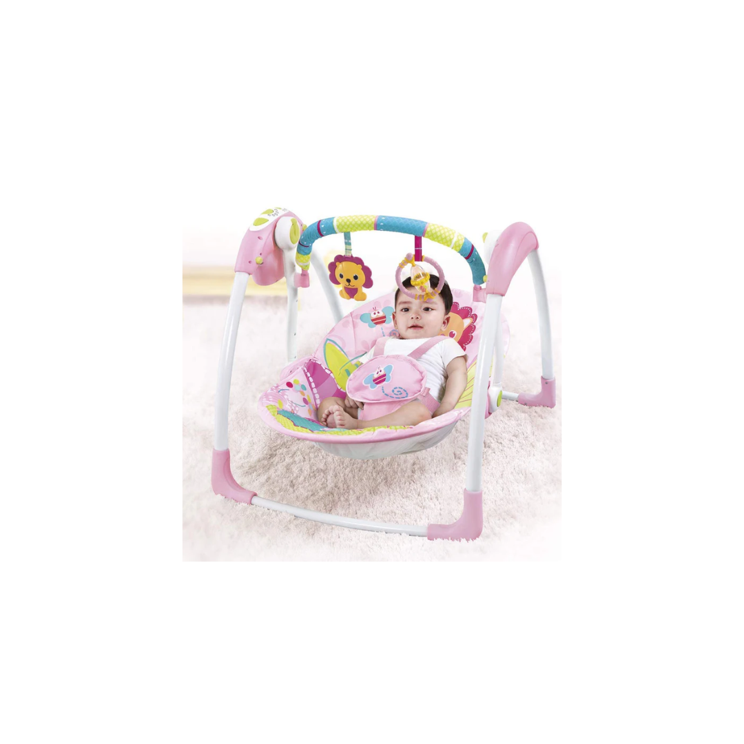 Mastela-Deluxe Portable Swing (Light Pink)