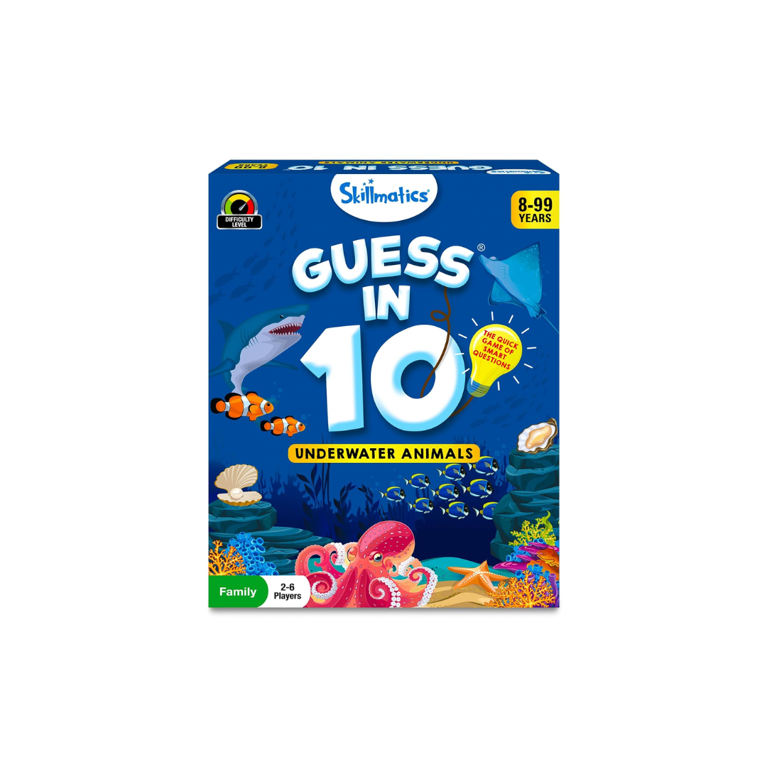 Skillmatics Card Game - Guess in 10 Underwater Animals.