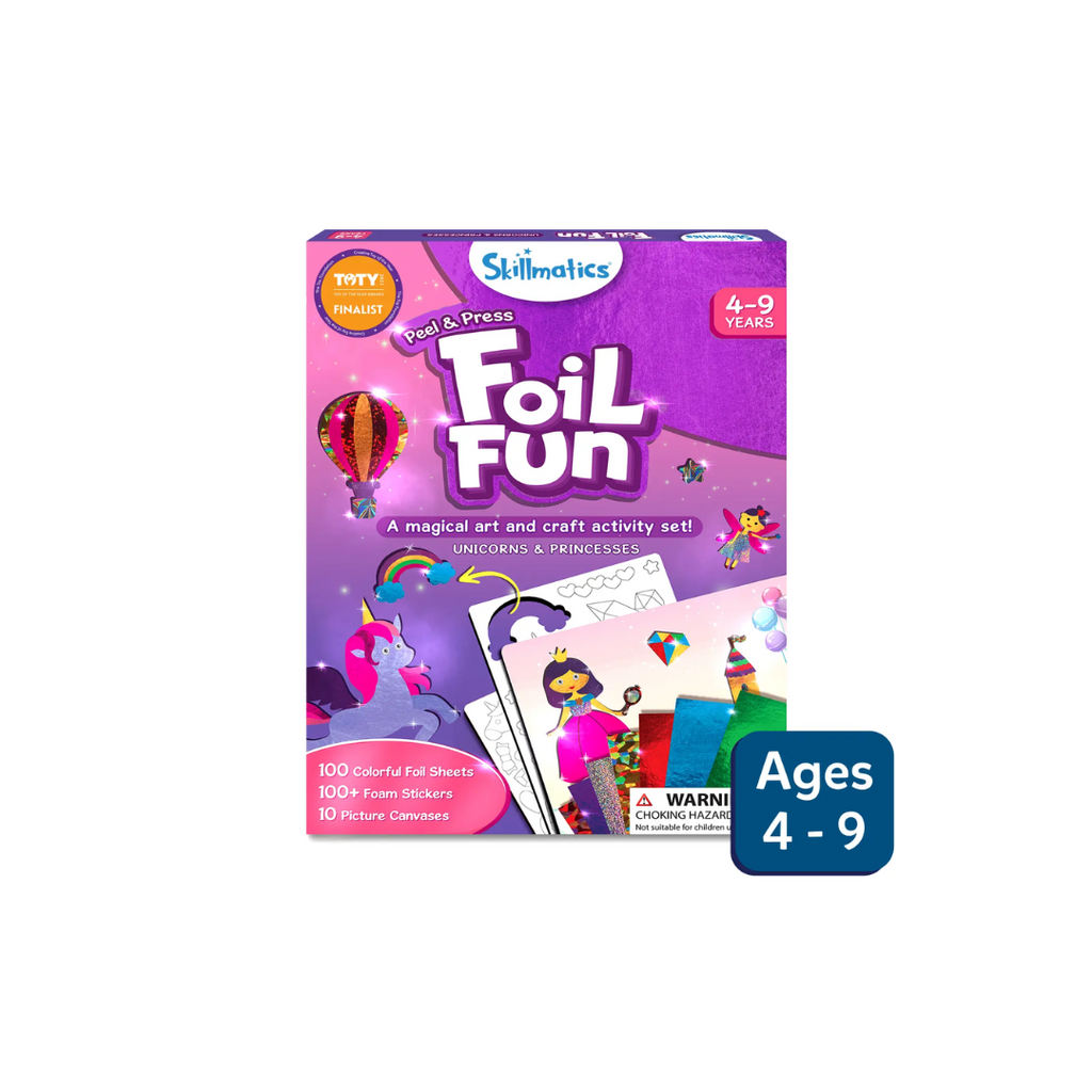 Skillmatics Foil Fun Unicorns & Princesses | No Mess Art Kit (ages 4-9)