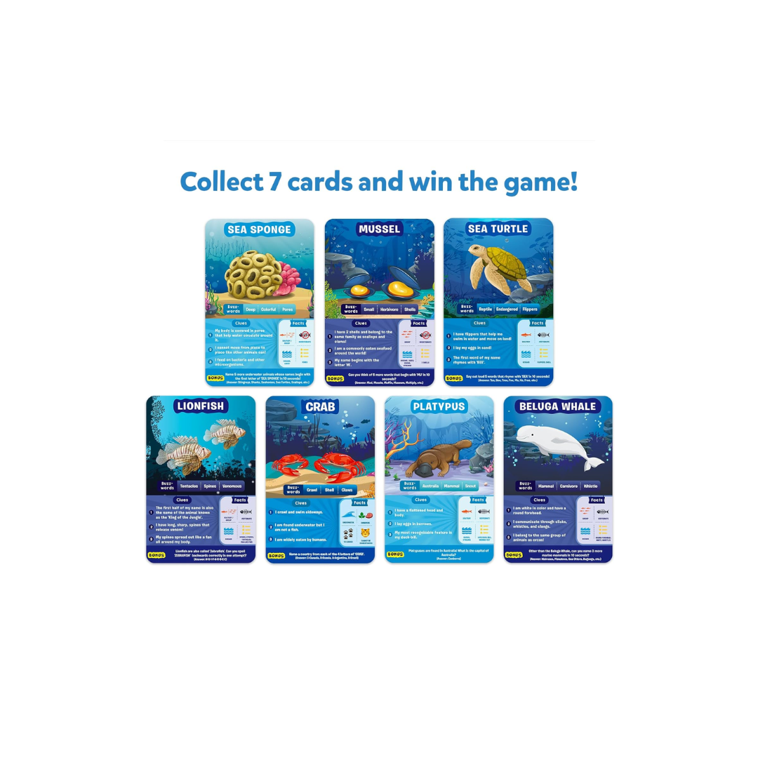 Underwater Animals Guess In Arjoos Skillmatics Card Game Guess In