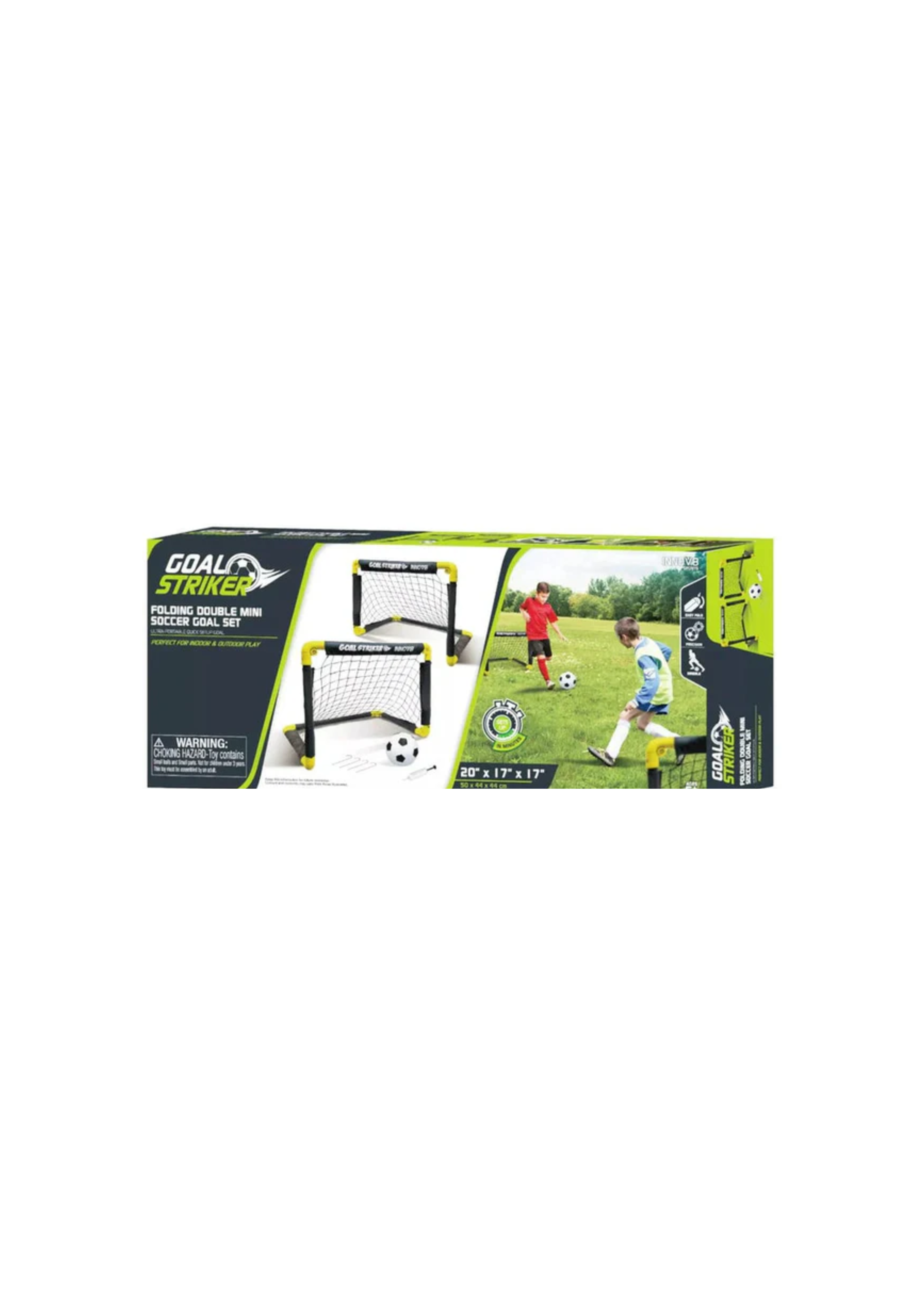 Playwell innov8 Sports Folding Double Mini Soccer Goal Set