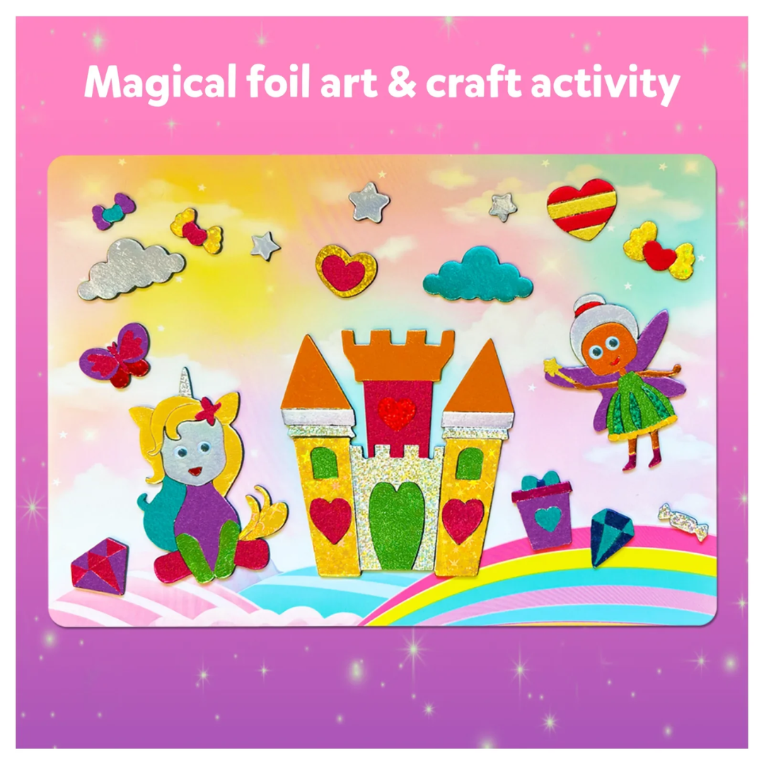 Skillmatics Foil Fun Unicorns & Princesses | No Mess Art Kit (ages 4-9)