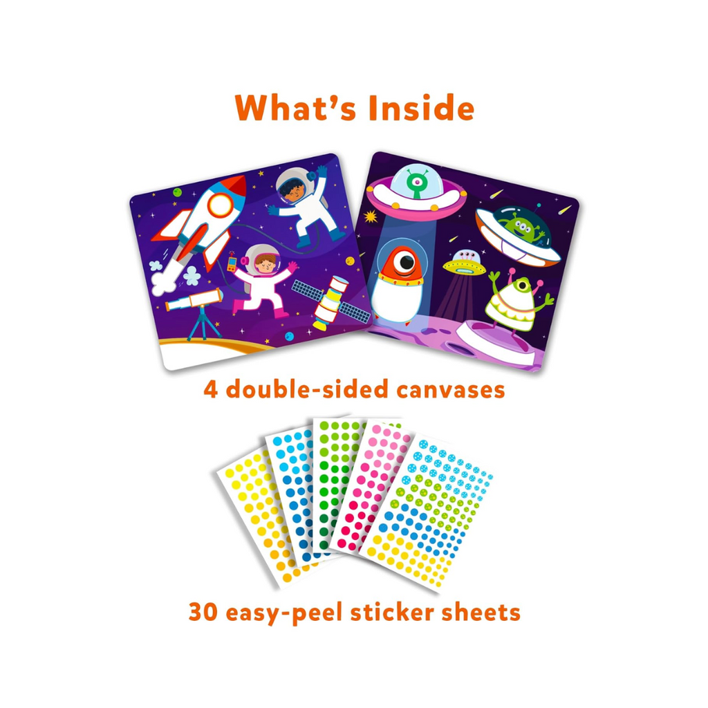 Skillmatics Dot it! Outer Space | No mess sticker art