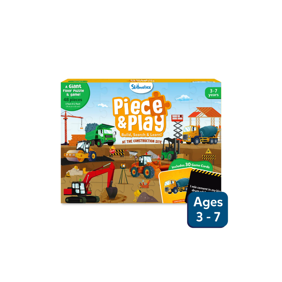 Piece & Play: Construction Site | Floor Puzzle & Game (ages 3-7)