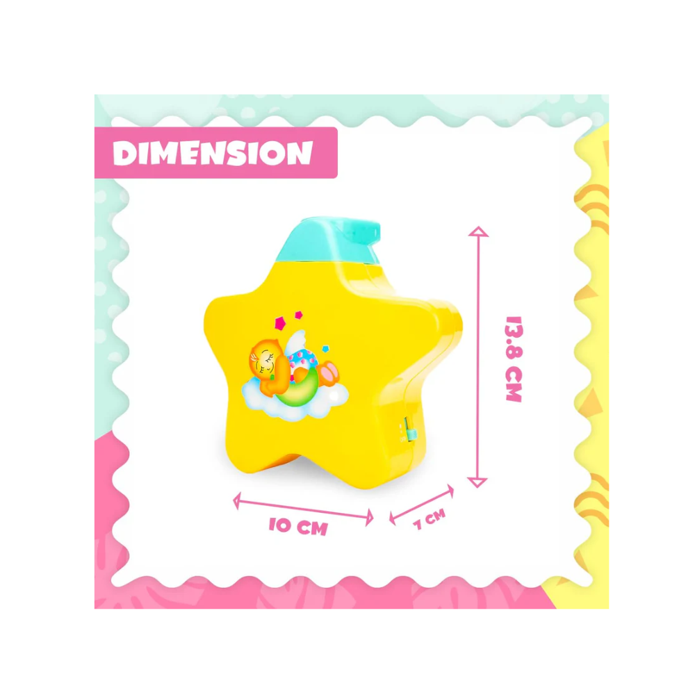 Rainbow Toys Star Light Projector with Music for New Born Babies
