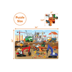 Skillmatics Piece & Play Construction Site Floor Puzzle & Game