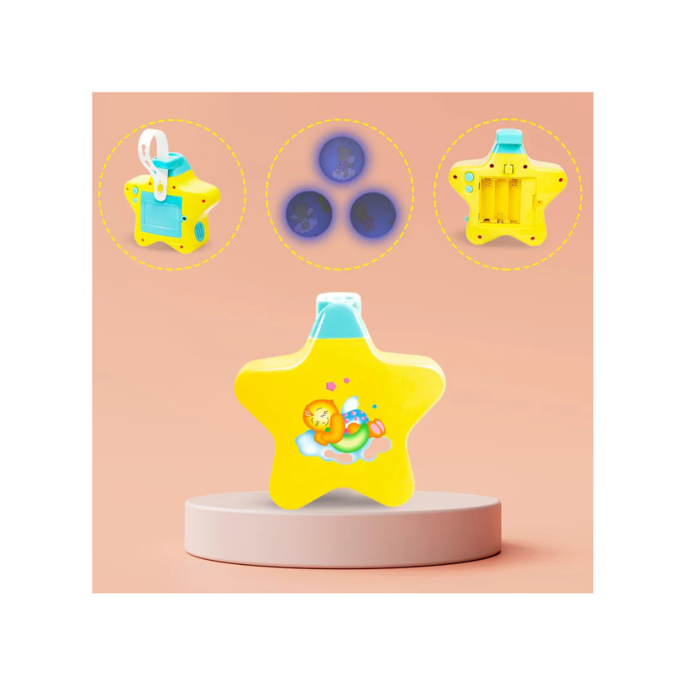 Rainbow Toys Star Light Projector with Music for New Born Babies