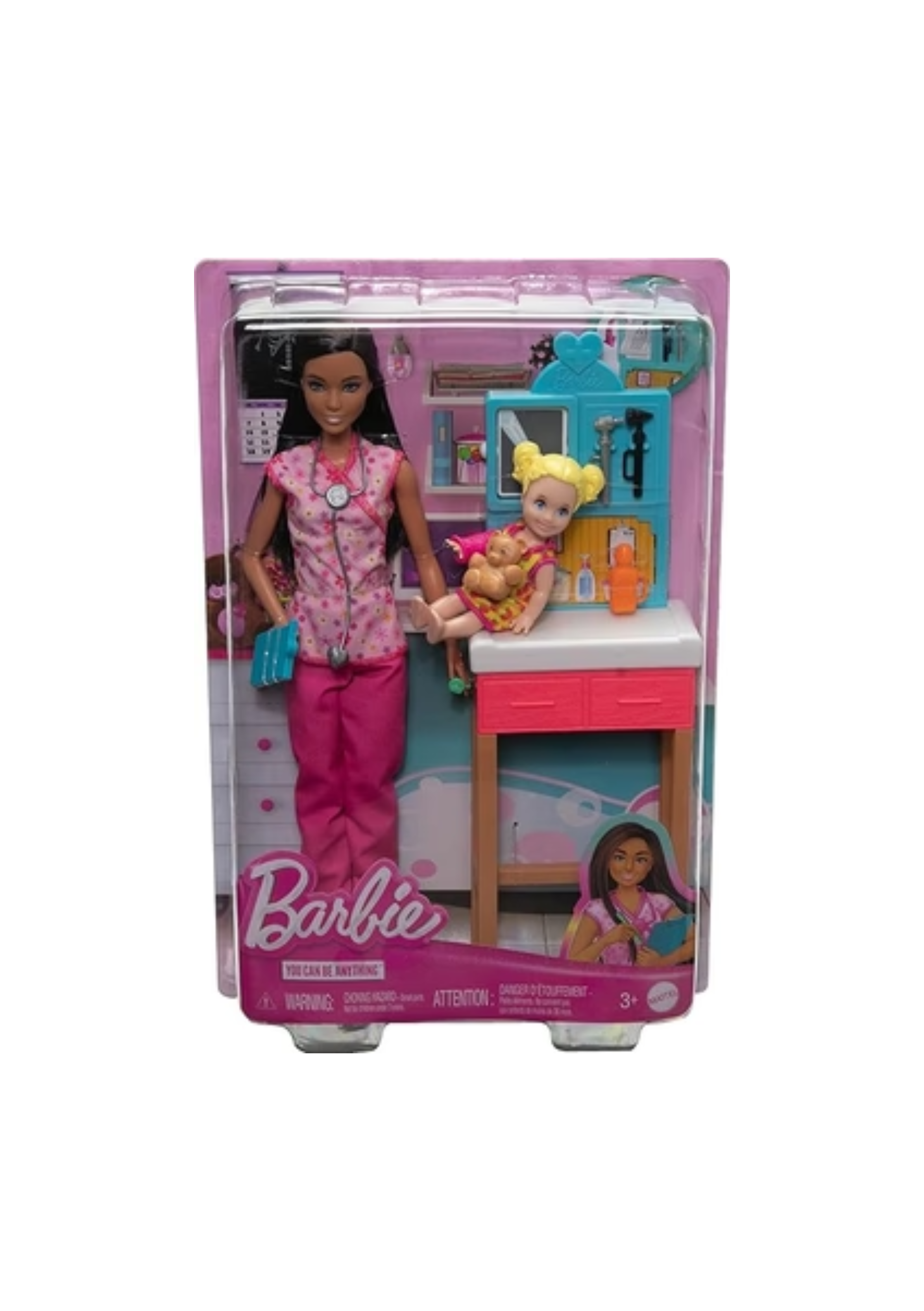 Mattel Barbie Pediatrician Doll and Doctor Playset with Accessories