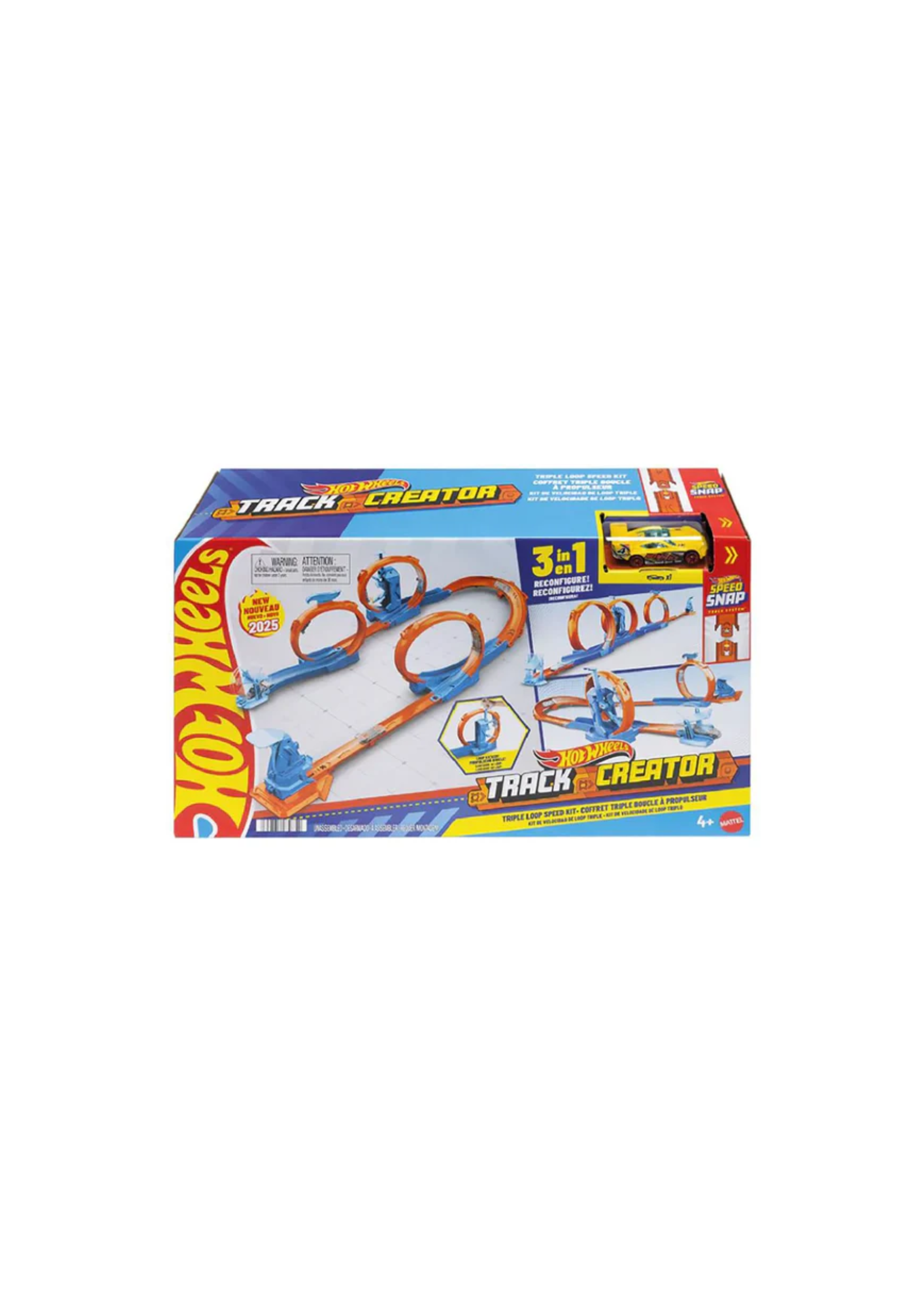 Mattel Hot Wheels JDW39 Track Creator Triple Loop Track Kit