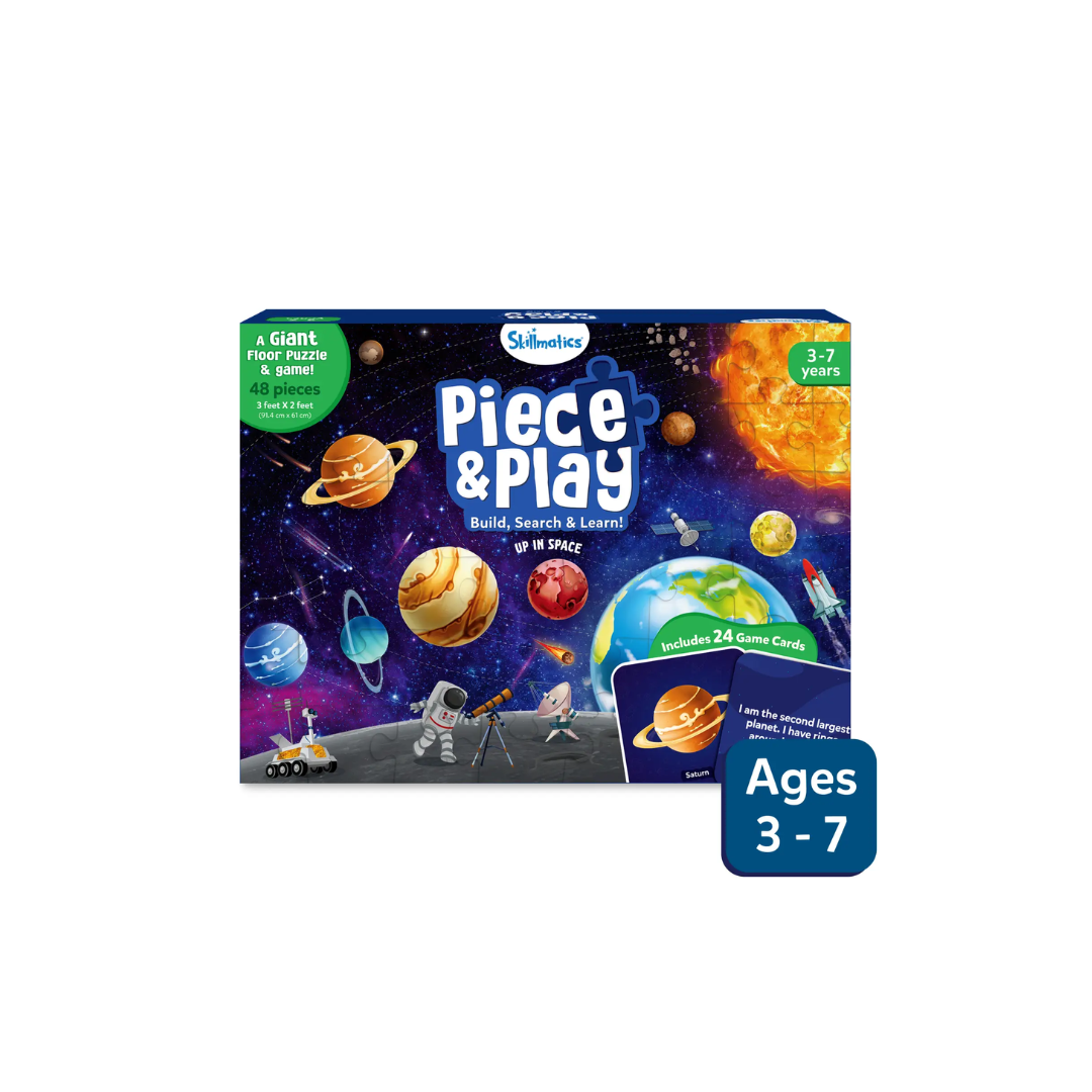 Piece & Play: Up In Space | Floor Puzzle & Game (ages 3-7)