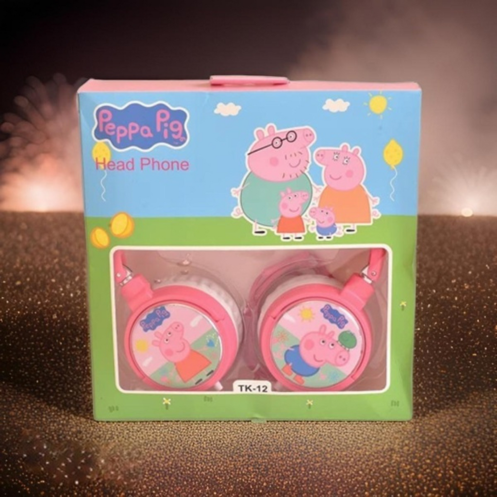 Rainbow Toys Peppa Pig Headphones for Kids Wired (TK-12)