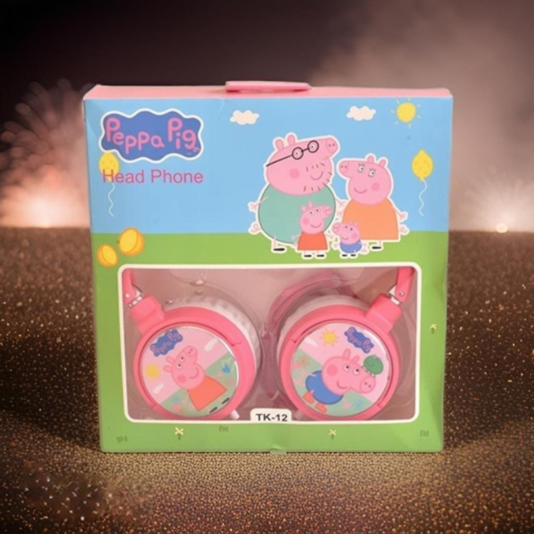 Rainbow Toys Peppa Pig Headphones for Kids Wired (TK-12)