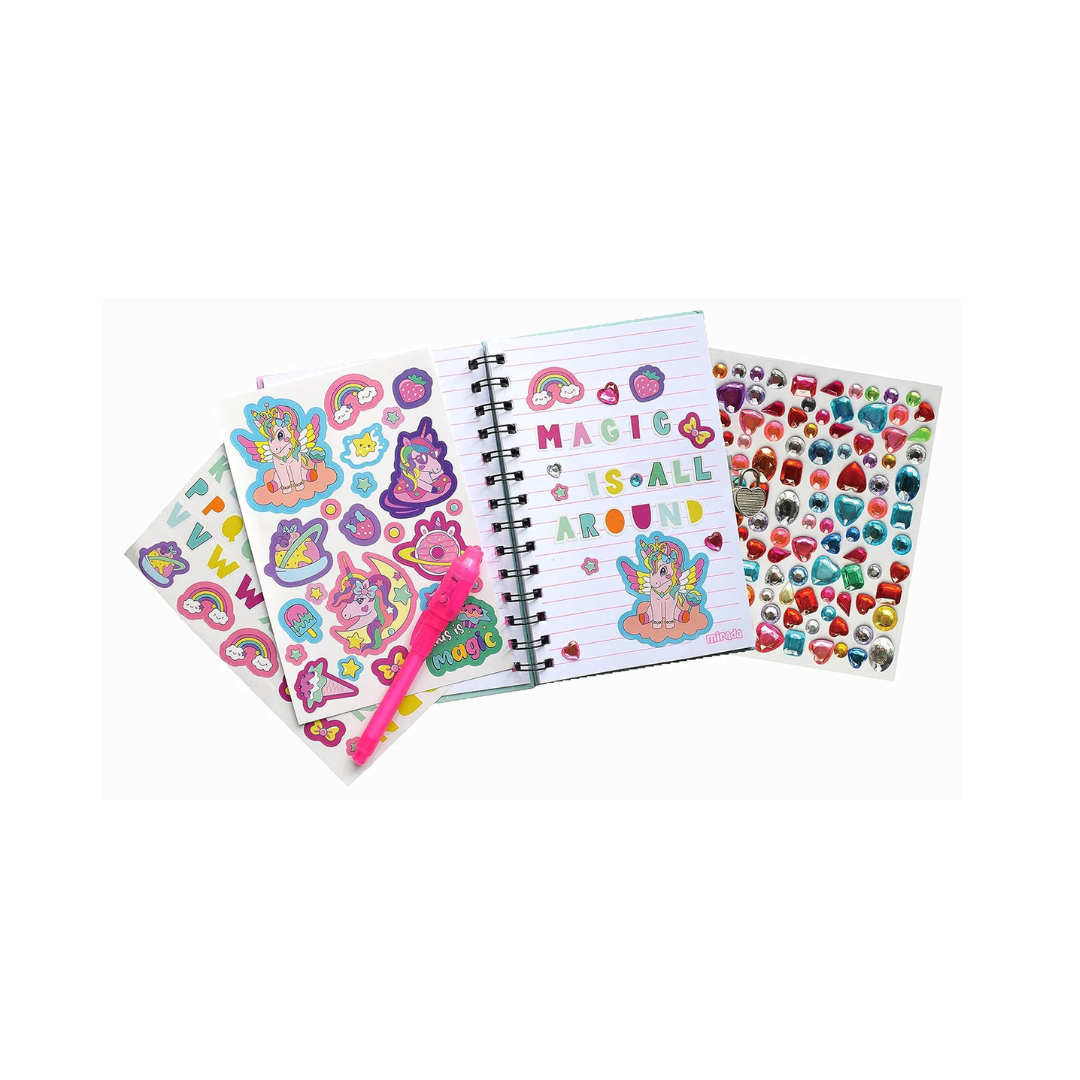 Mirada Art & Craft My Secret Unicorn Diary, Ideal Gift for Girls